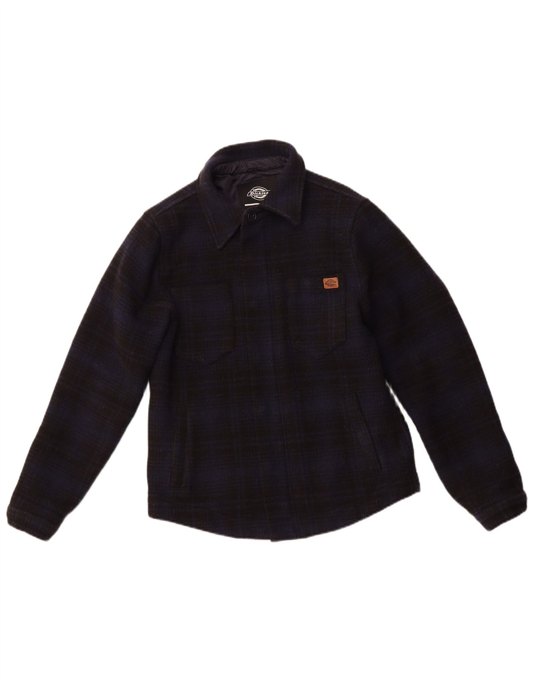 DICKIES Chemise Lumberjack Flanelle XS Bleu Marine à Carreaux Laine Homme