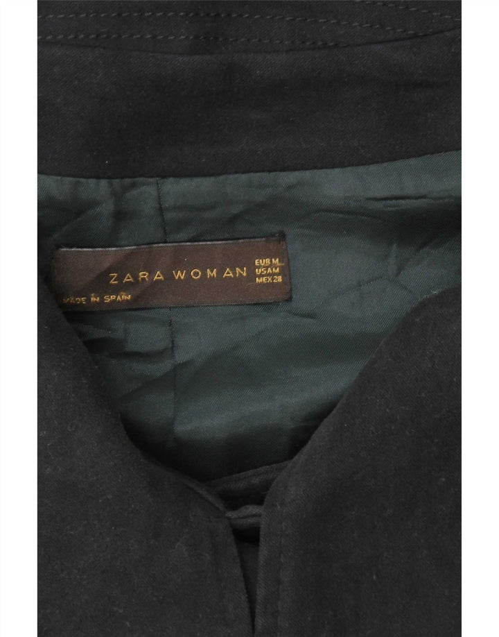 Zara Veste blazer à 2 boutons pour femme UK 14 Noir moyen