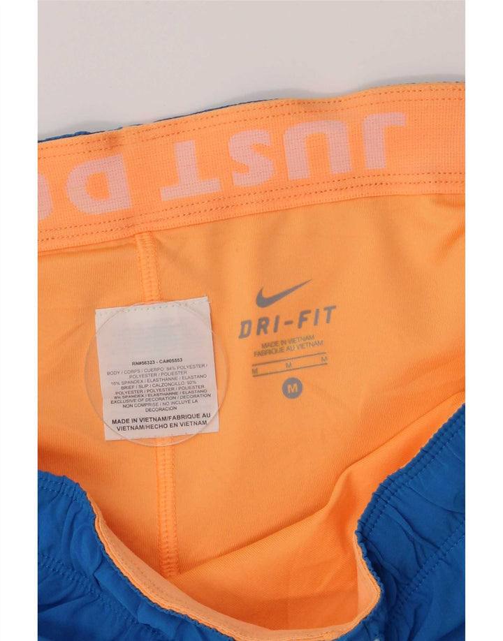 Nike Short de sport régulier pour femme UK 14 Bleu moyen Polyester Sports