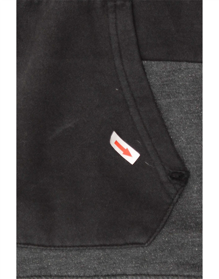 Volcom Pull à capuche zippé pour hommes, grand color block noir