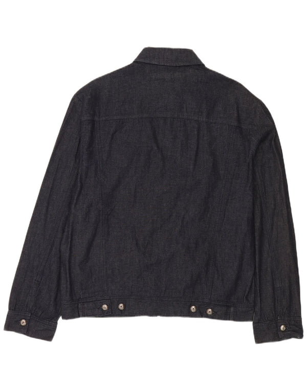 French Connection Veste bomber en jean pour homme UK 40 Large Bleu marine en coton