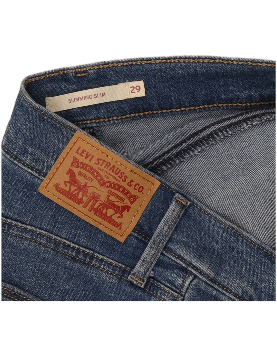 LEVI'S Jean Slim Amincissant W29 L25 Bleu Femme