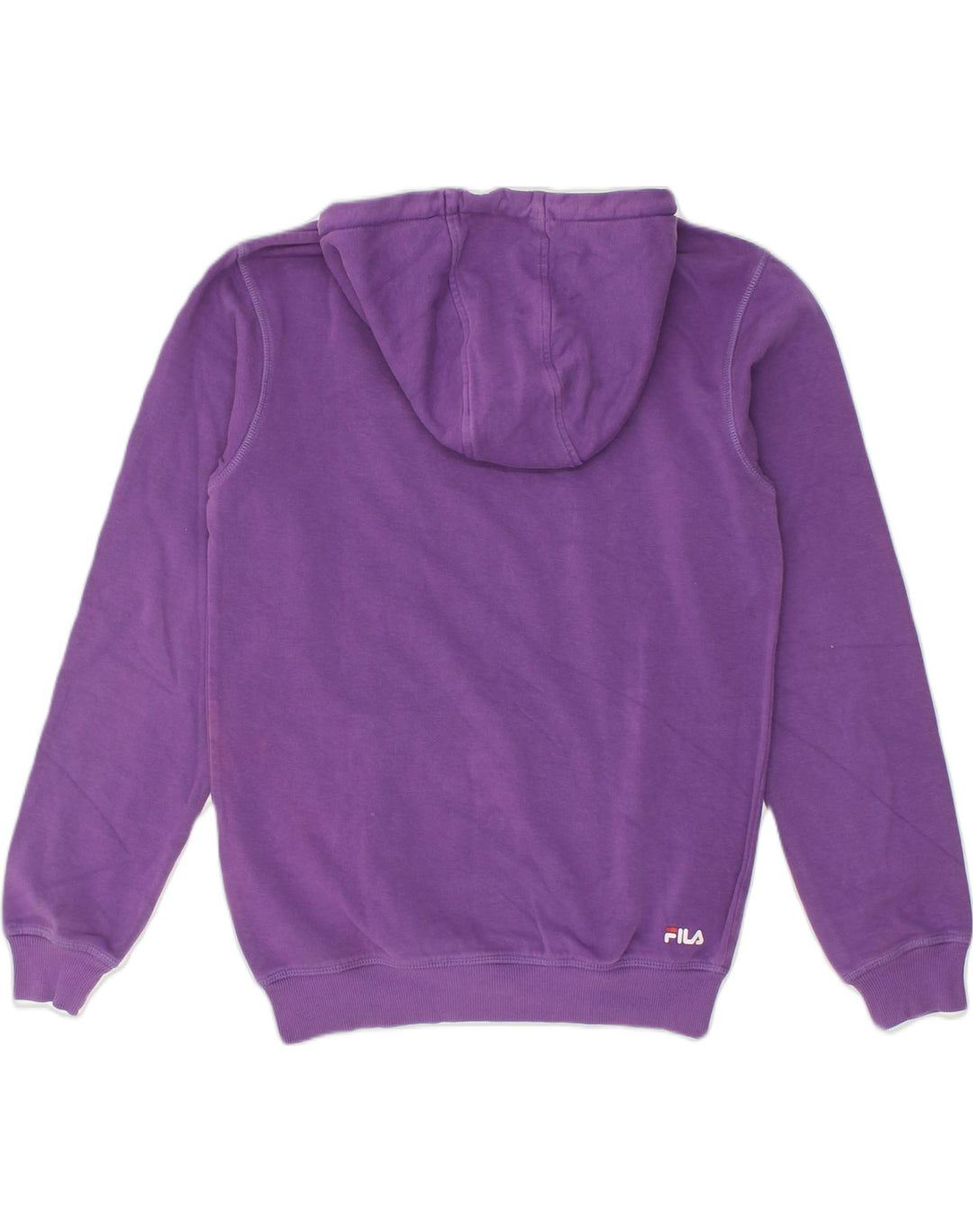 FILA Mens Graphic Hoodie Jumper XS Purple Cotton | Vintage Fila | Thrift | Second-Hand Fila | Used Clothing | Messina Hembry 