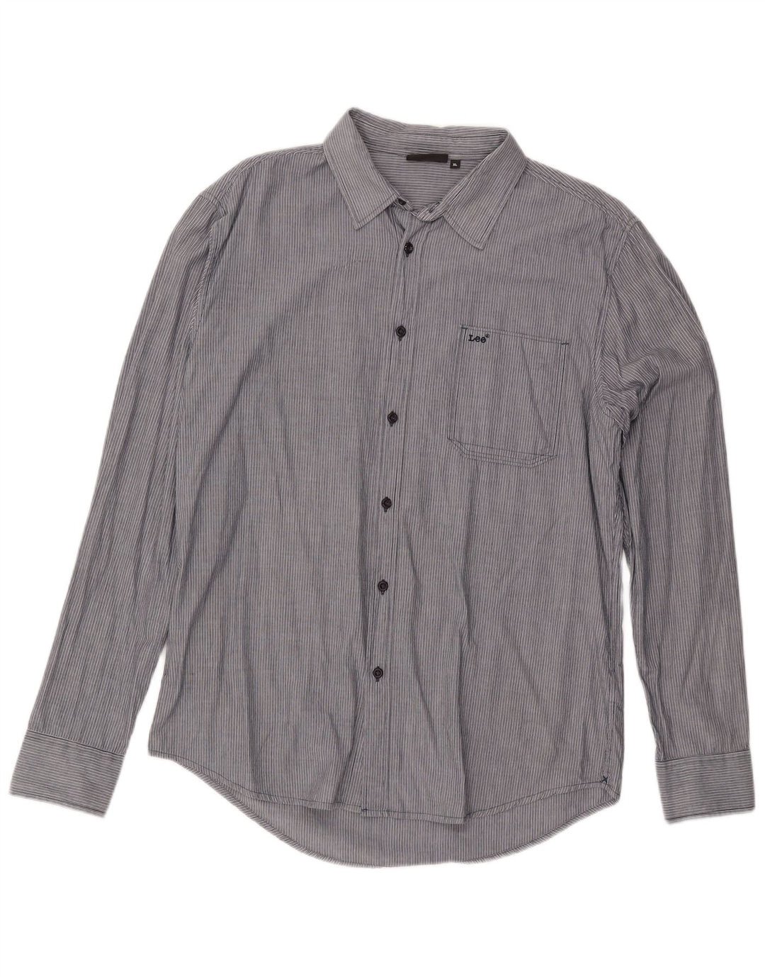 Lee Chemise Homme XL Gris Rayure Coton