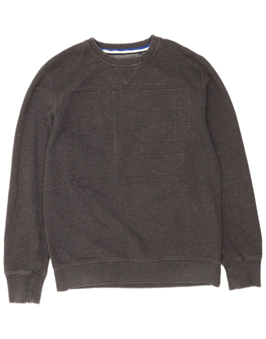 Superdry Homme Sweat-Shirt Graphique Pull Large Gris Coton