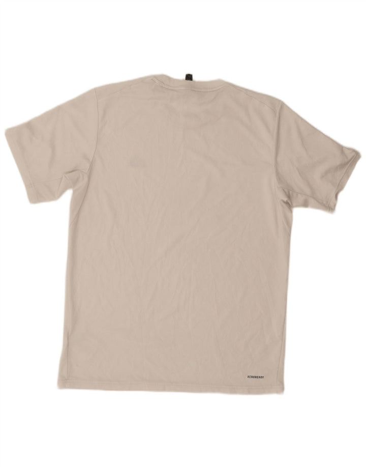 Adidas Hommes Aeroready T-Shirt Haut Moyen Blanc Polyester