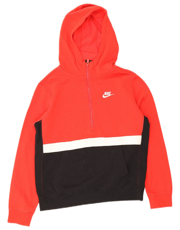 Nike Pull à capuche zippé pour garçon 13-14 ans XL Rouge Colourblock