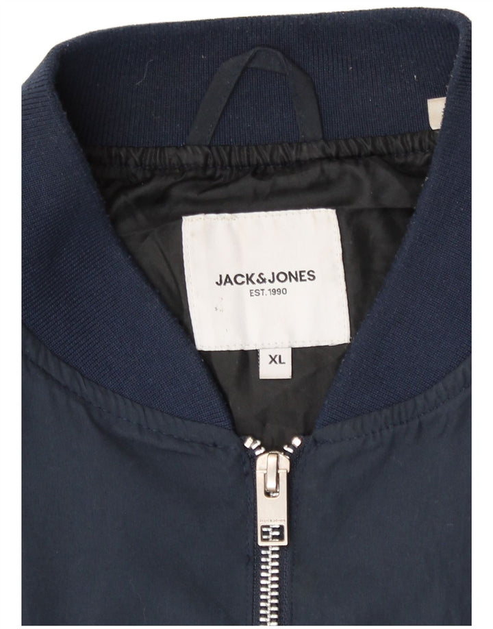 Jack & Jones Veste Bomber Homme UK 42 XL Bleu Marine