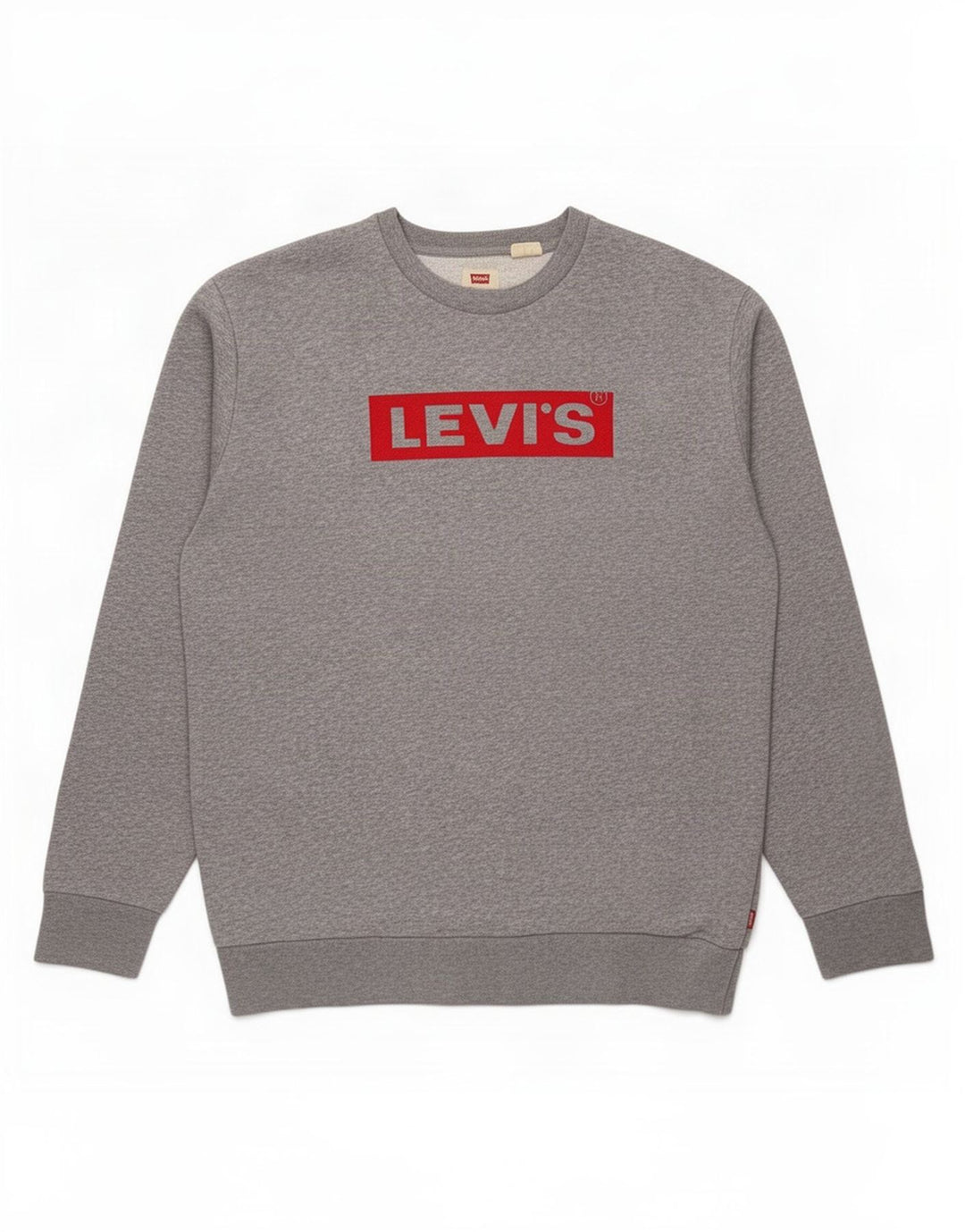 Levi's Sweatshirt Graphic Sweatshirt Jumper Homme Gris Moyen Moucheté Coton