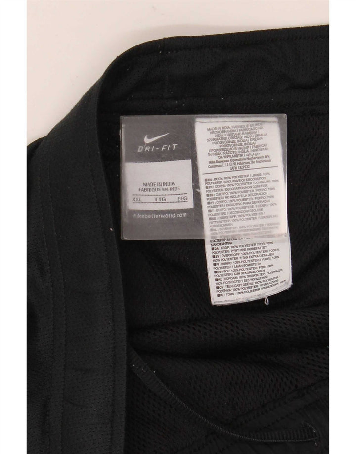 Nike Pantalon de survêtement Dri Fit pour homme 2XL Noir Polyester