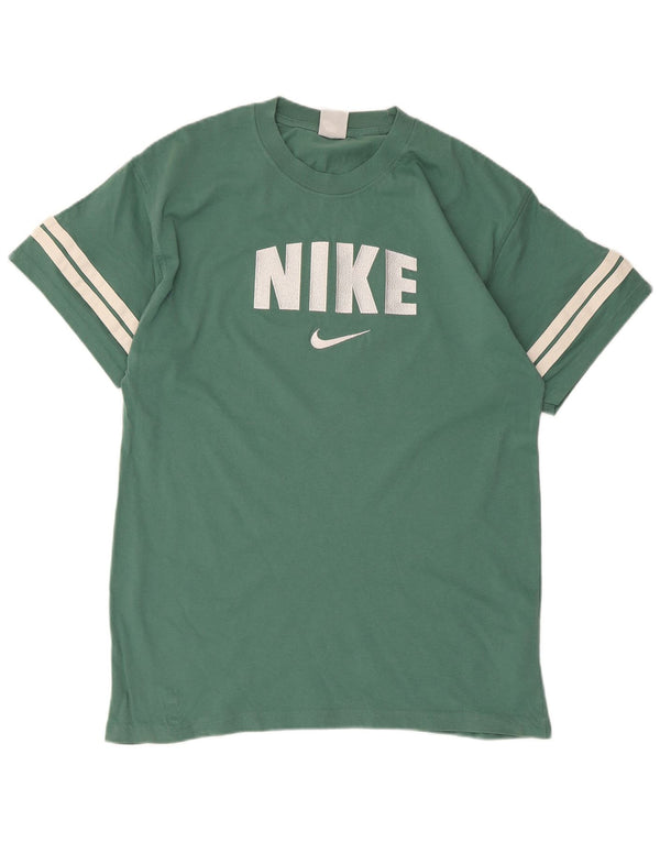 Nike T-shirt graphique en coton color block vert moyen pour homme