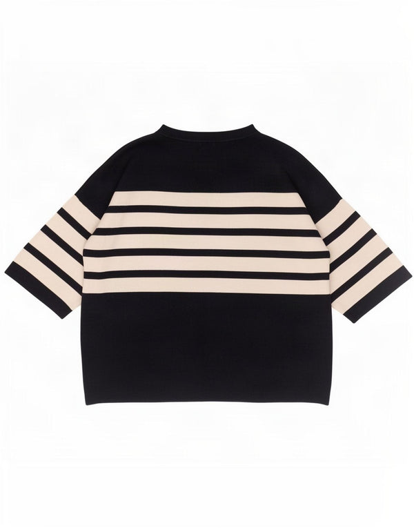 Marks & Spencer Pull à manches courtes et col bateau pour femme UK 10 Small Na