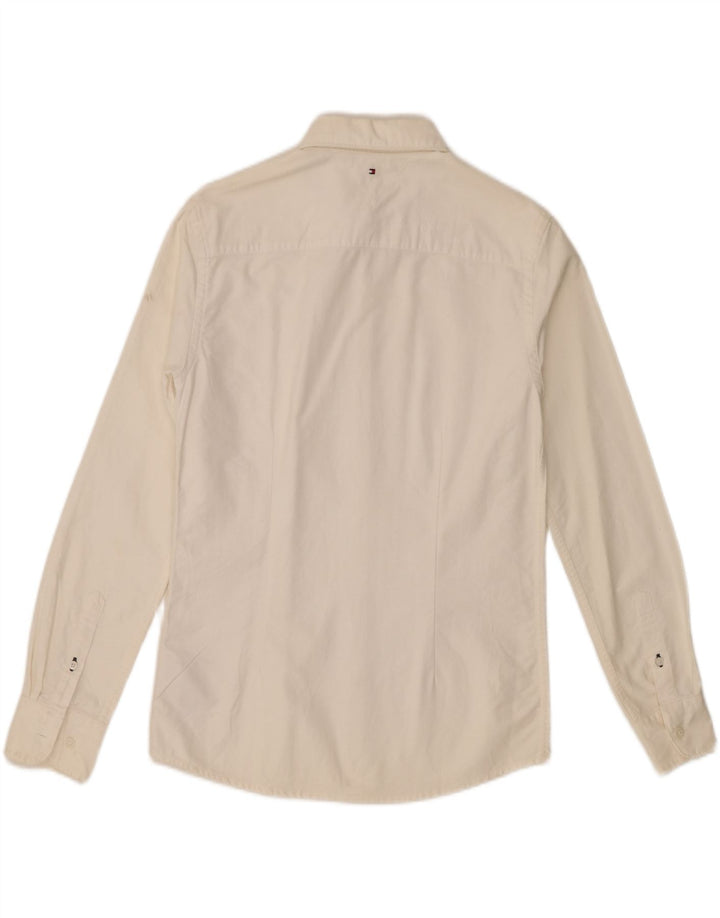 Tommy Hilfiger Chemise Garçon 13-14 ans Blanc Cassé Coton