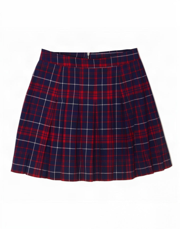 Tommy Hilfiger Mini jupe femme Medium W28 bleu marine en coton à carreaux