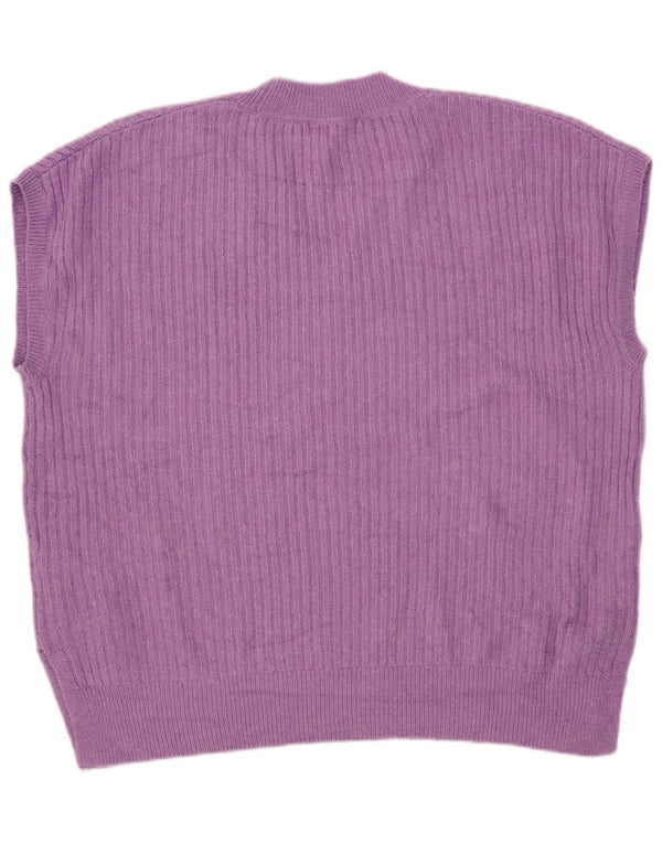 Marks & Spencer Débardeur surdimensionné pour femme UK 16 Grand acrylique violet