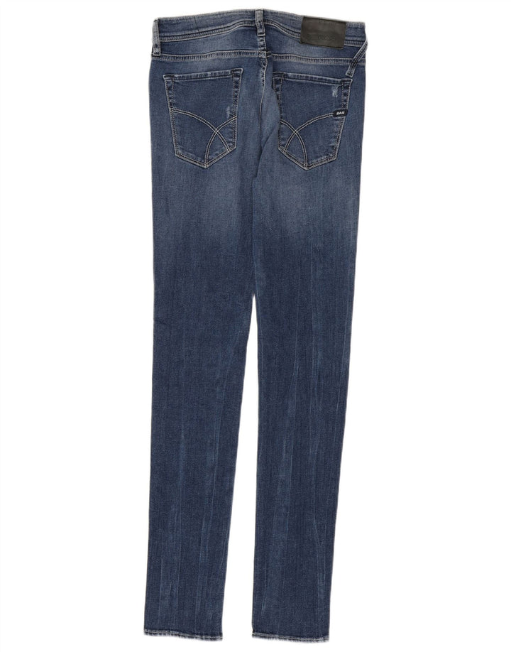 GAS Womens Distressed Skinny Jeans W31 L34 Blue