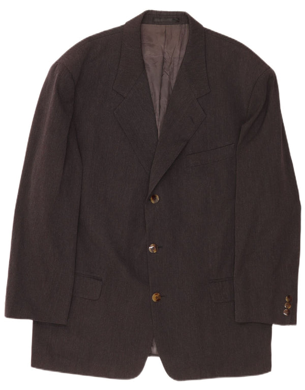 Hugo Boss Veste blazer à 3 boutons pour homme EU 54 2XL Gris laine vierge