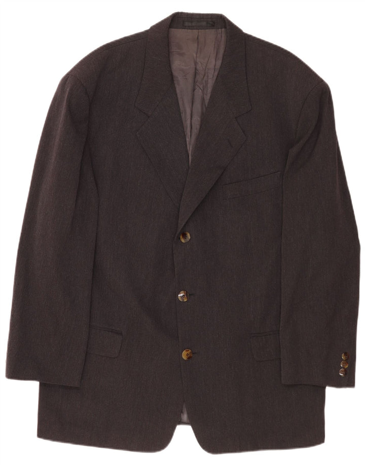 Hugo Boss Veste blazer à 3 boutons pour homme EU 54 2XL Gris laine vierge