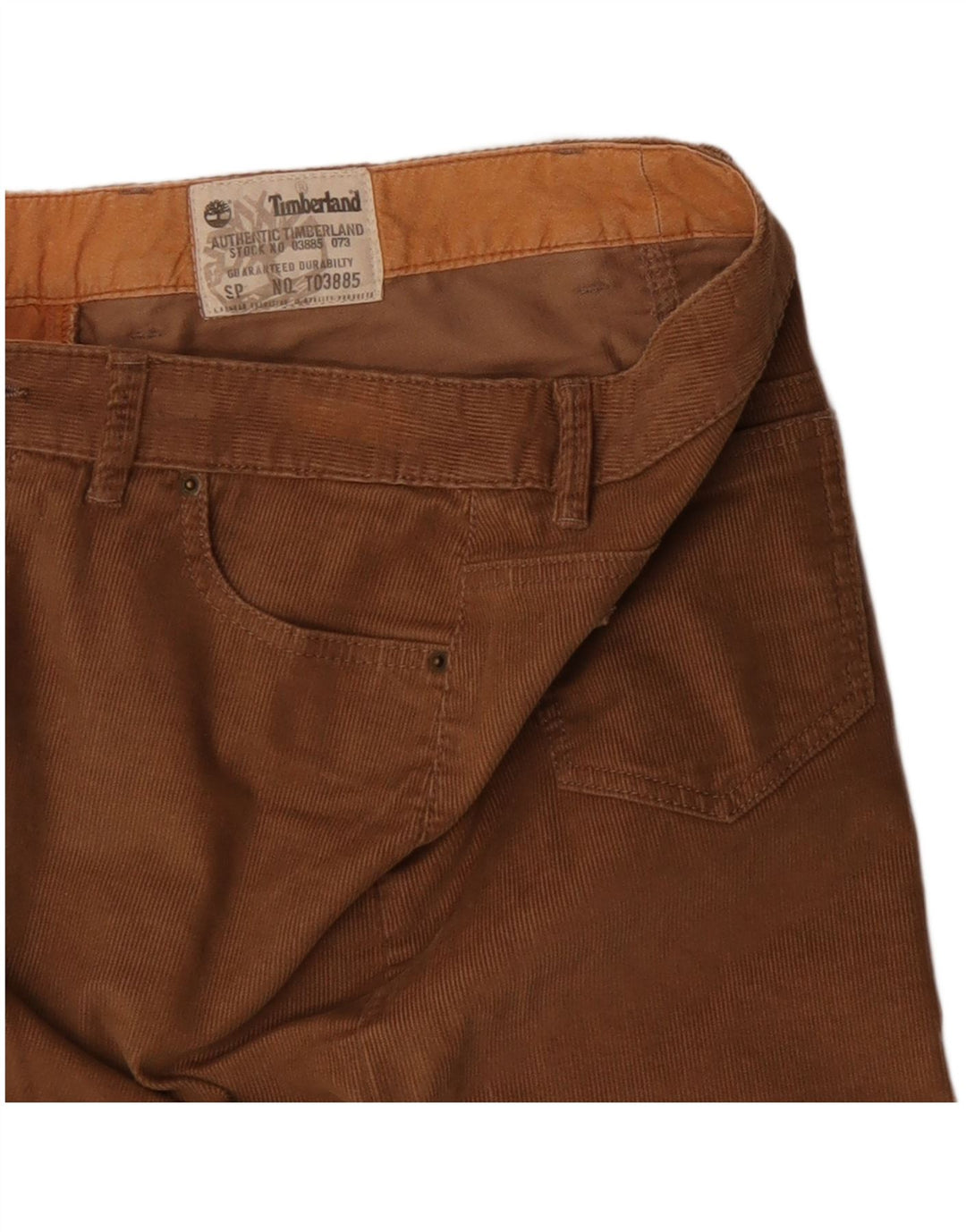 Timberland Jupe Velours Côtelé Femme W29 Coton Beige Moyen