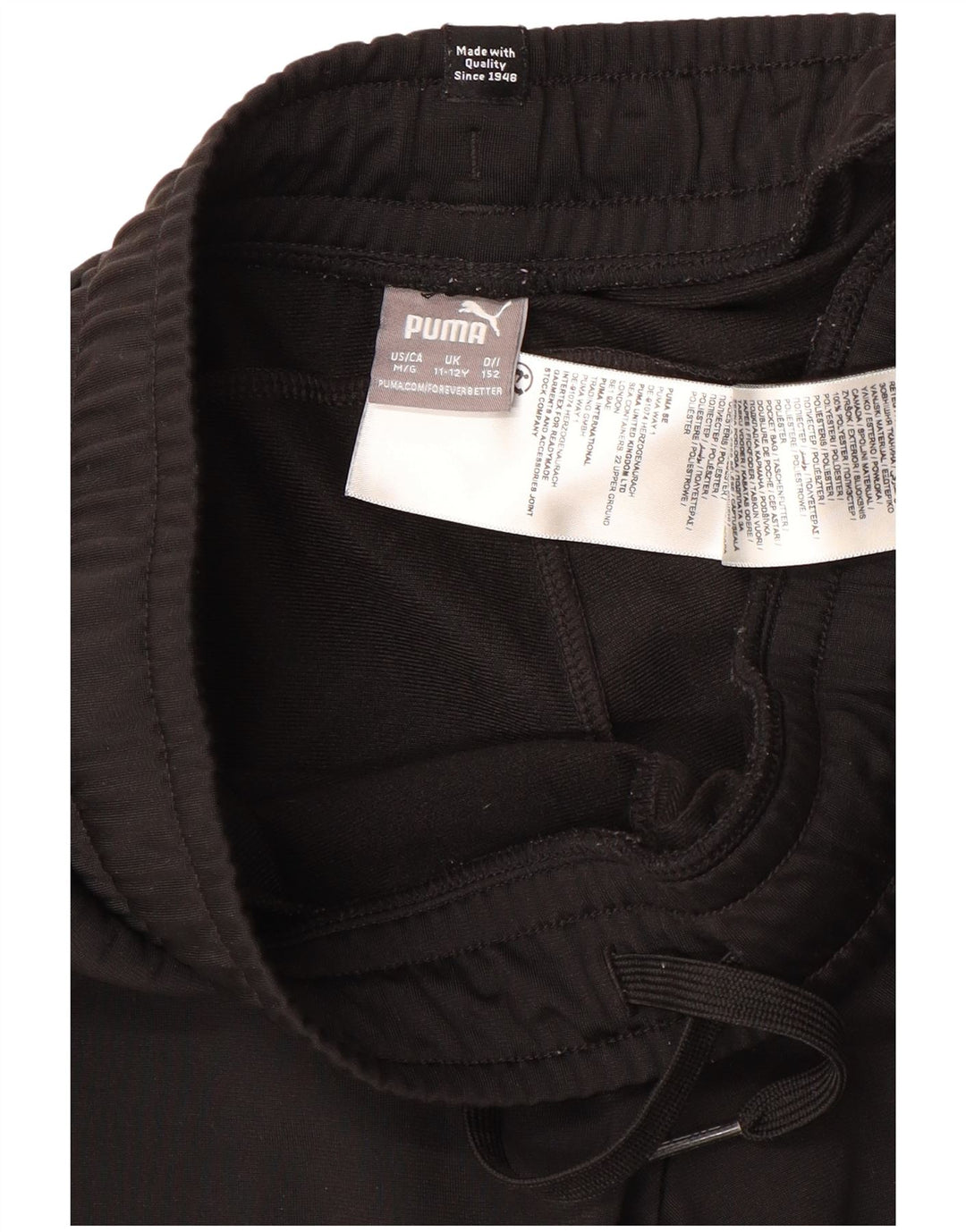 PUMA Pantalon de survêtement garçon 11-12 ans Noir Polyester