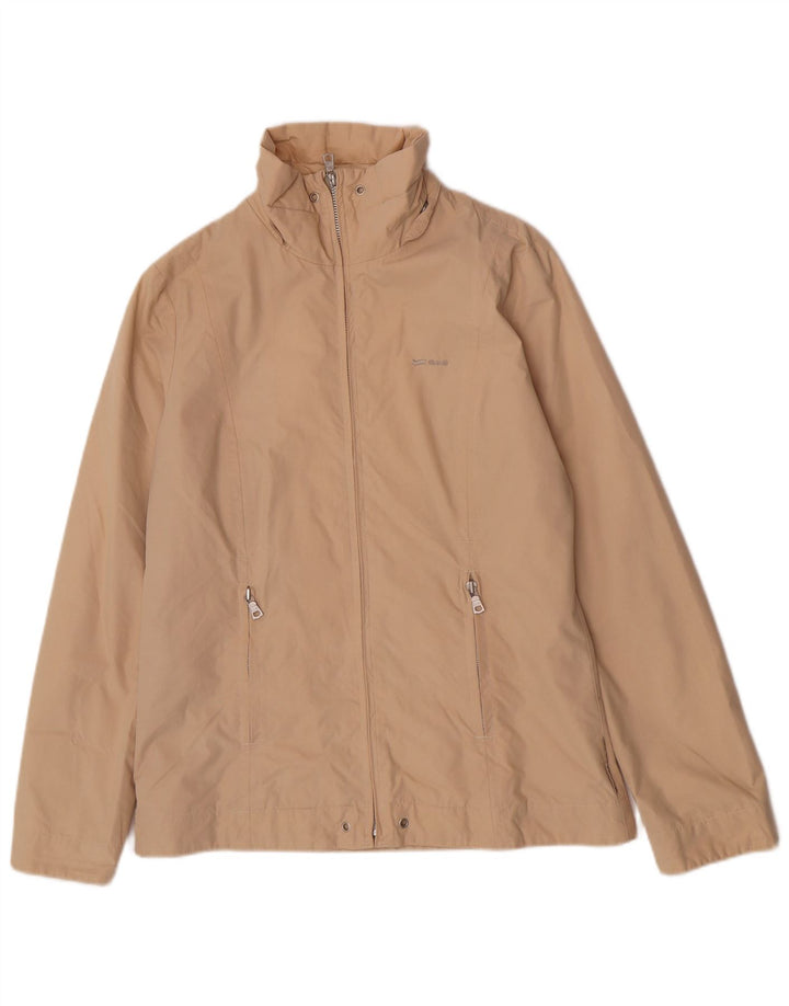 Gas Veste coupe-vent coupe régulière pour femme UK 16 Grand coton beige