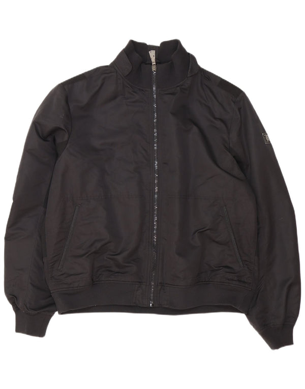 Trussardi Jeans Blouson Bomber Homme IT 58 4XL Noir Polyester