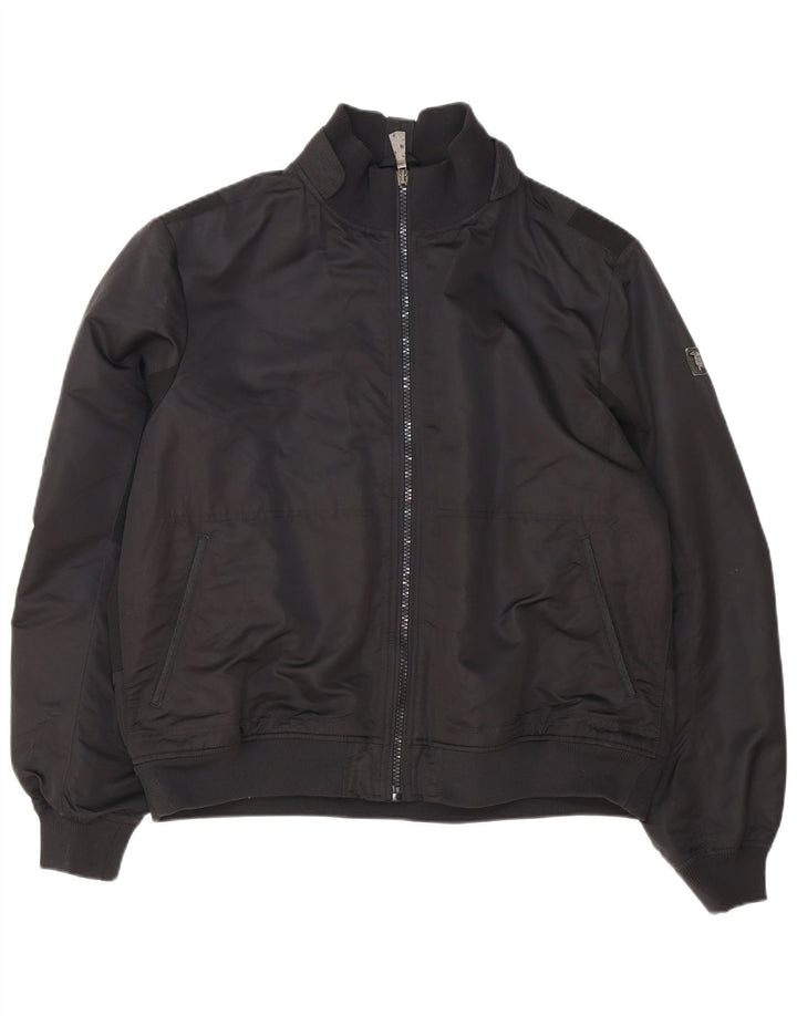 Trussardi Jeans Blouson Bomber Homme IT 58 4XL Noir Polyester