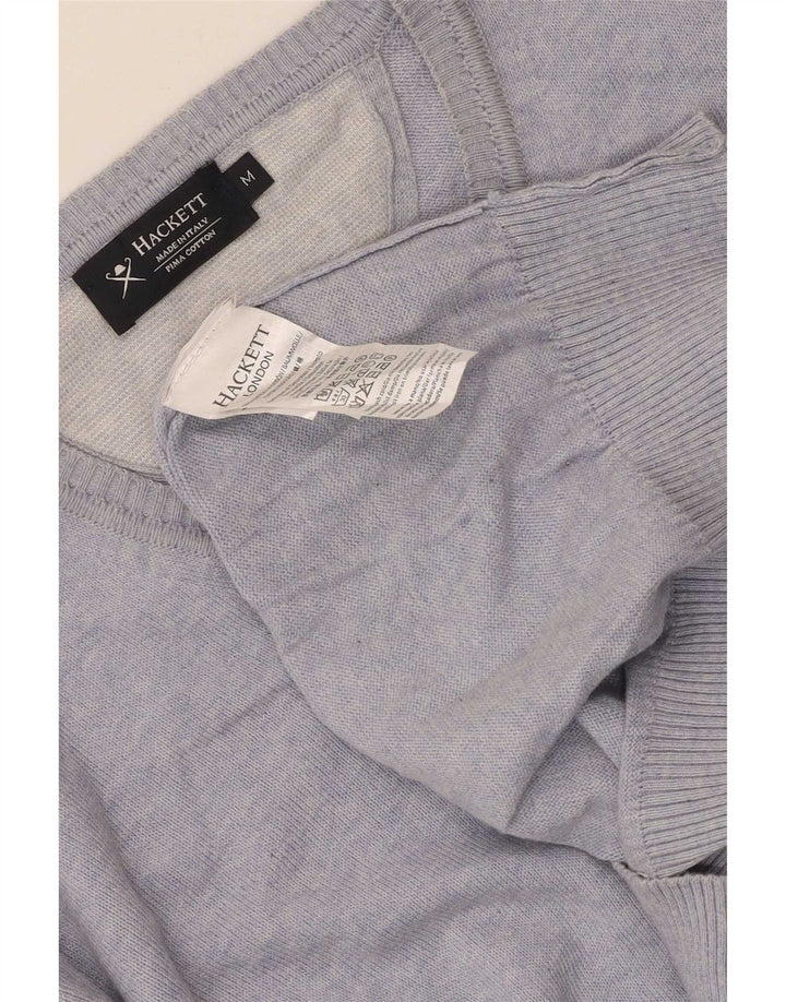 Hackett Pull Col V Homme Bleu Moyen Moucheté Coton