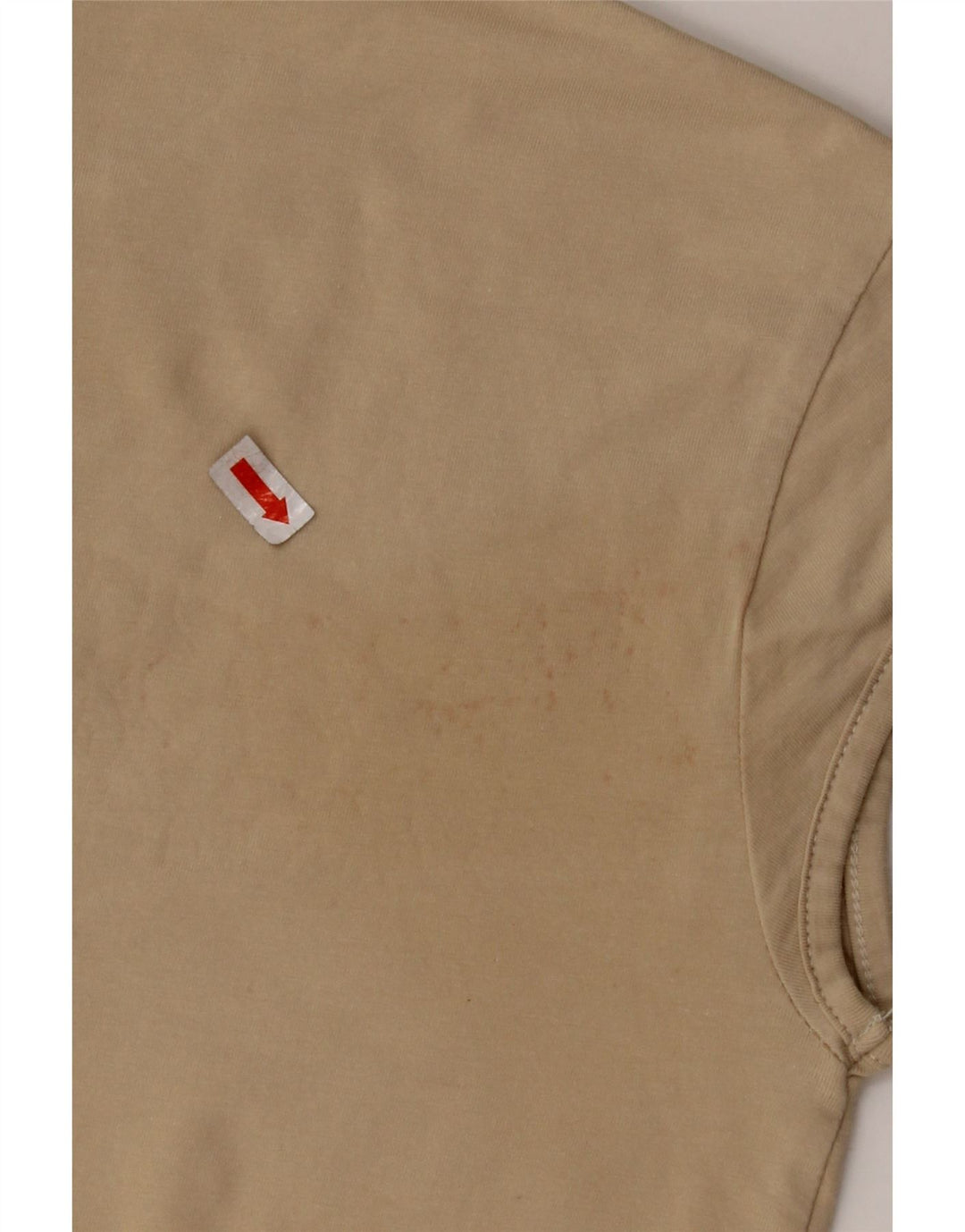 NIKE T-shirt court pour femme UK 10/12 Beige moyen