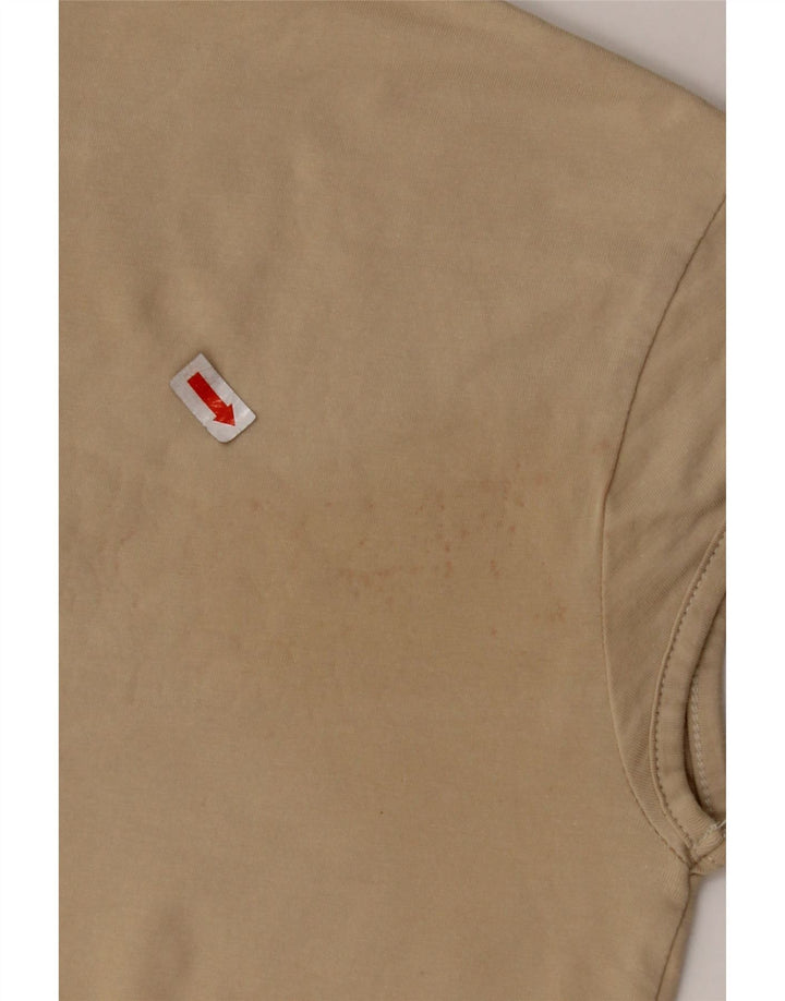 NIKE T-shirt court pour femme UK 10/12 Beige moyen