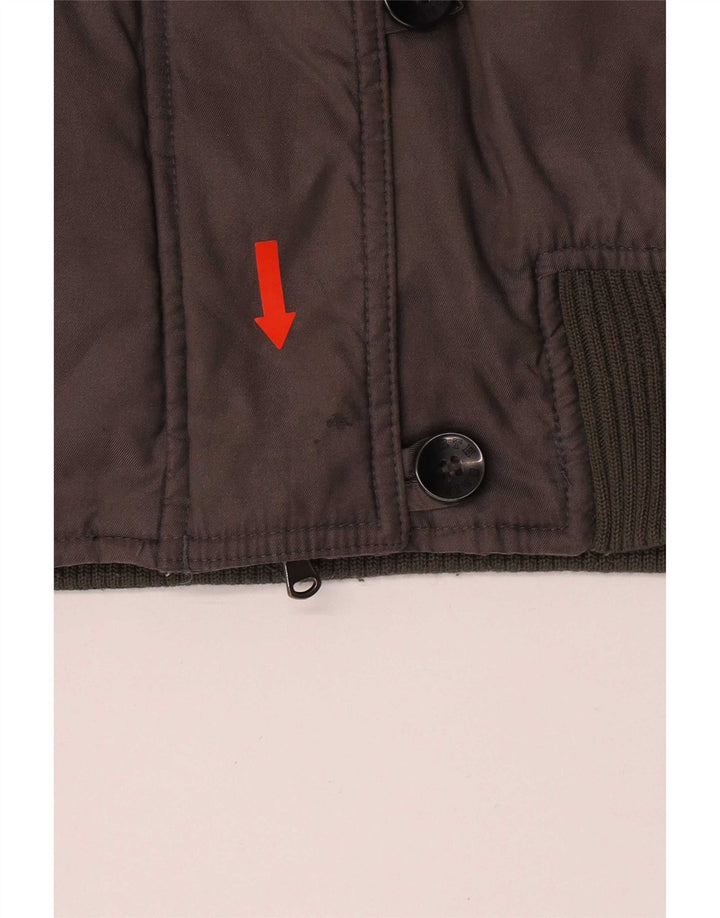 North Sails Veste bomber à capuche surdimensionnée pour femme UK 6 XS Gris