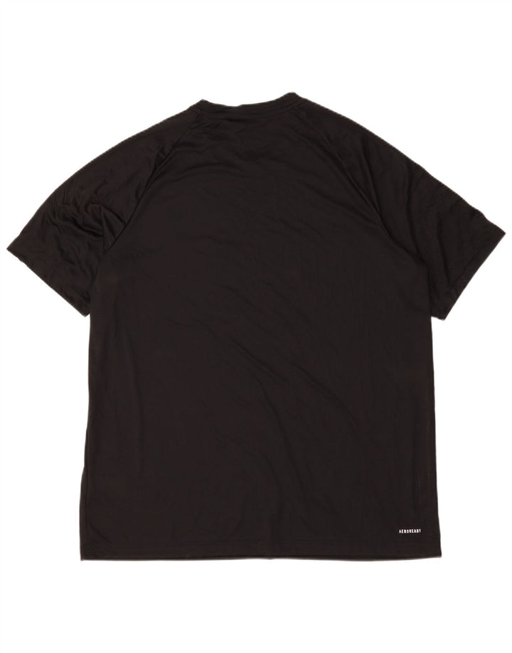 Adidas Hommes Aeroready T-Shirt Top XL Noir Polyester