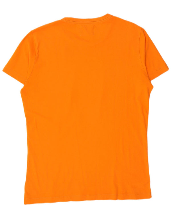 Calvin Klein Jeans T-shirt graphique pour homme en coton orange Taille L