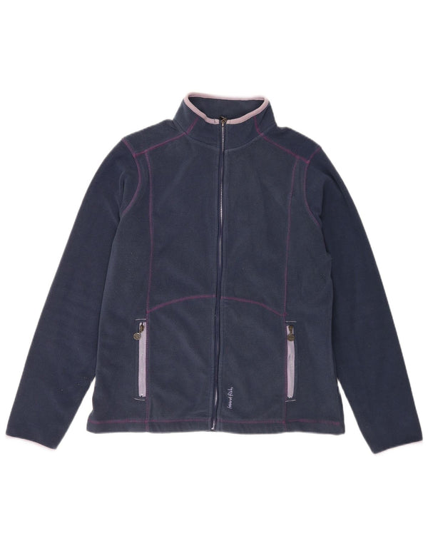Weird Fish Veste polaire pour femme UK 12 Bleu marine moyen Polyester