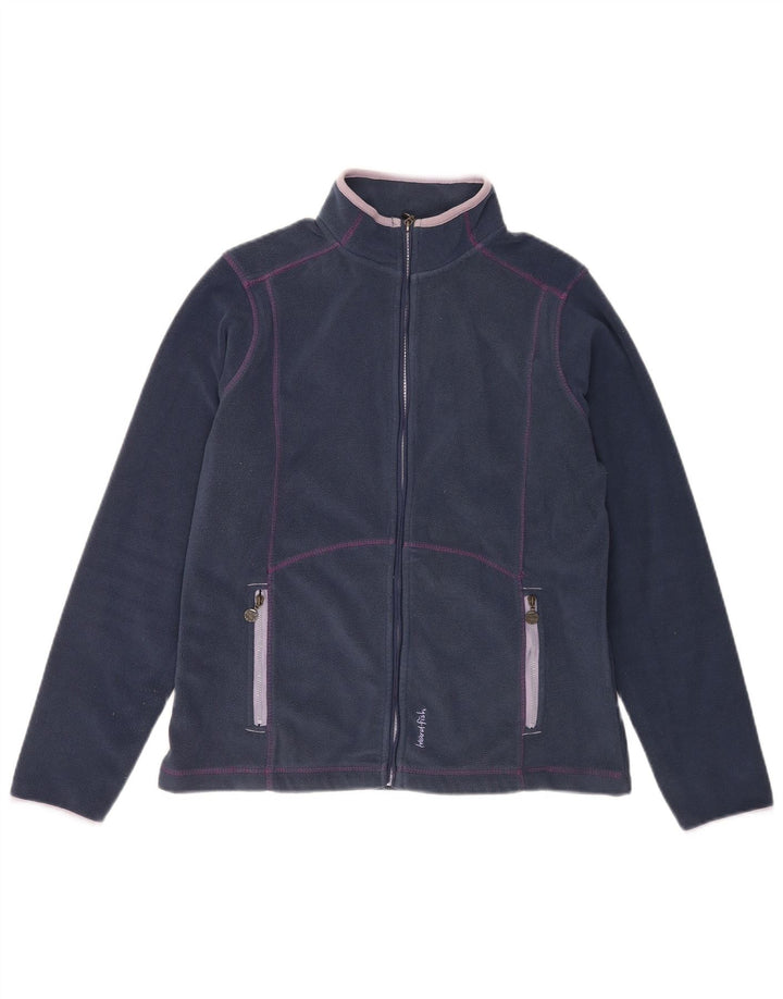 Weird Fish Veste polaire pour femme UK 12 Bleu marine moyen Polyester
