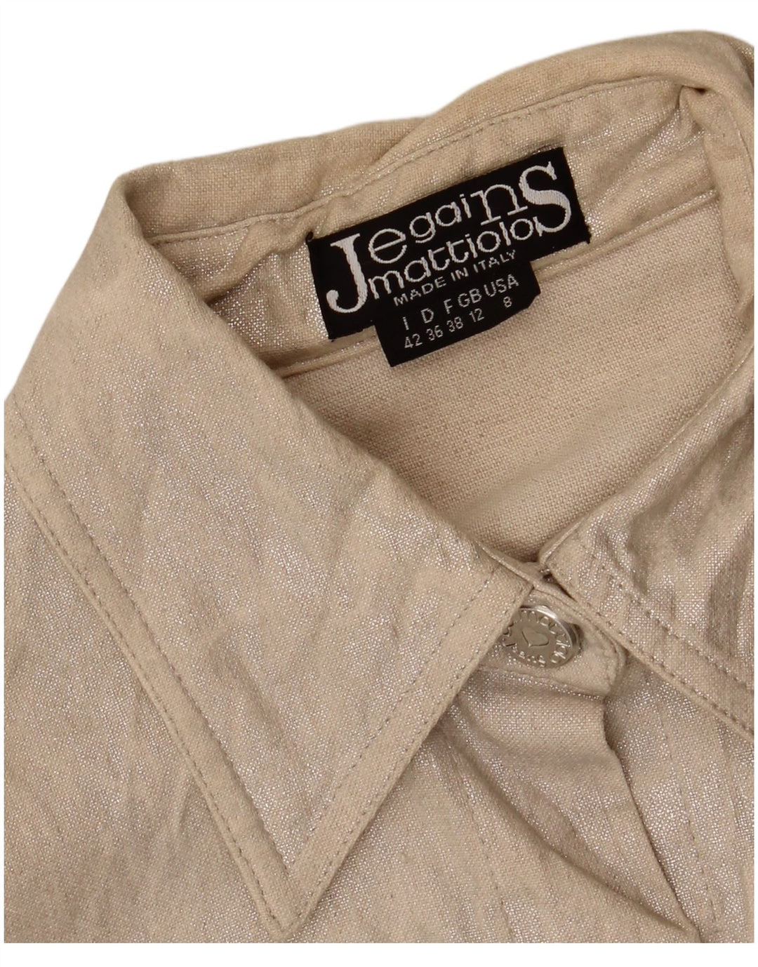 Jegains Mattiolo Veste Bomber Femme UK 12 Lin Beige Moyen