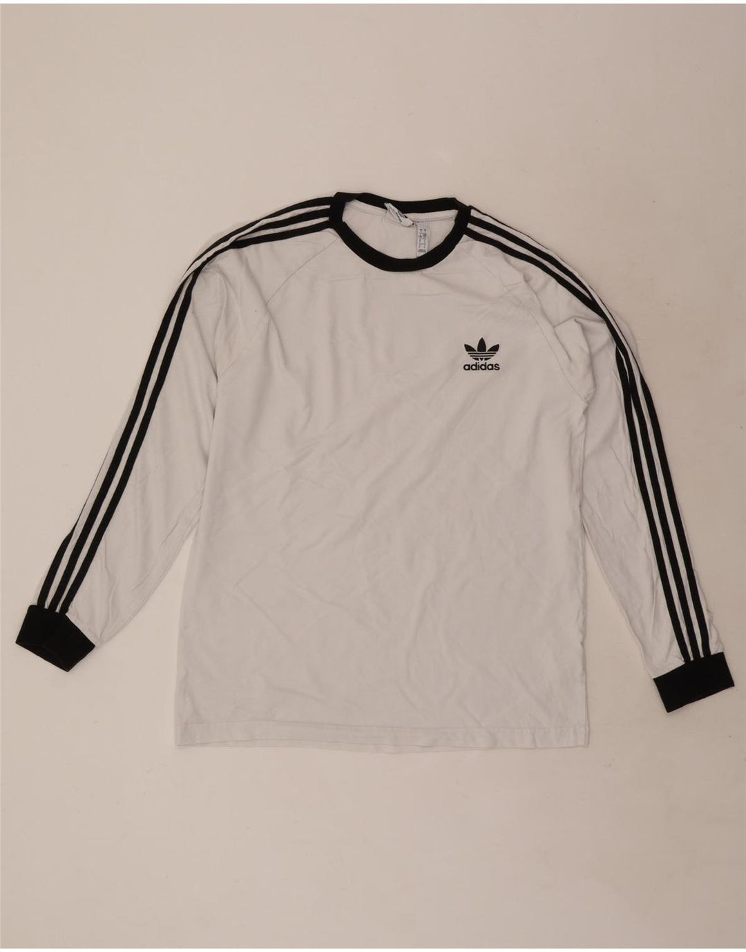Adidas Haut à manches longues pour homme Grand coton blanc