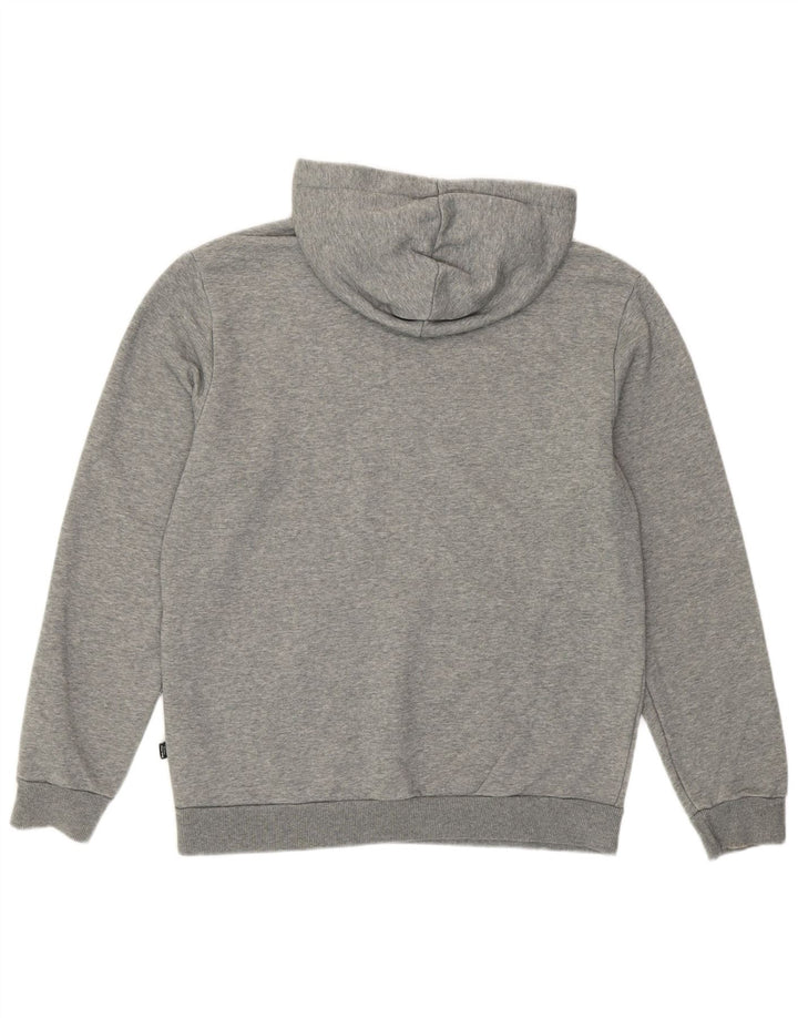 Puma Pull à capuche graphique homme petit gris chiné en coton