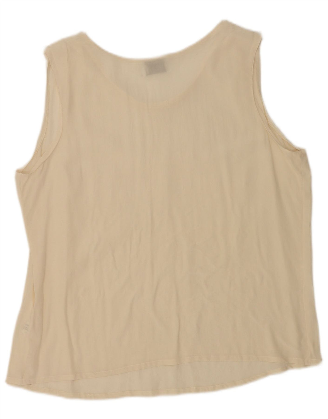 Cristaldi Femme Blouse Sans Manches Top IT 50 XL Beige Soie