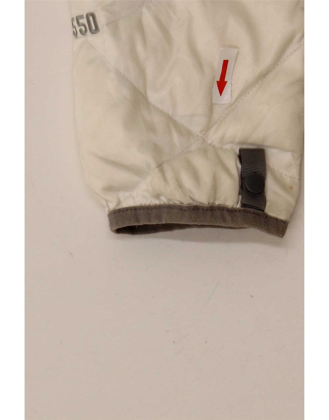 The North Face Veste rembourrée pour femme UK 16 Large Off White Nylon