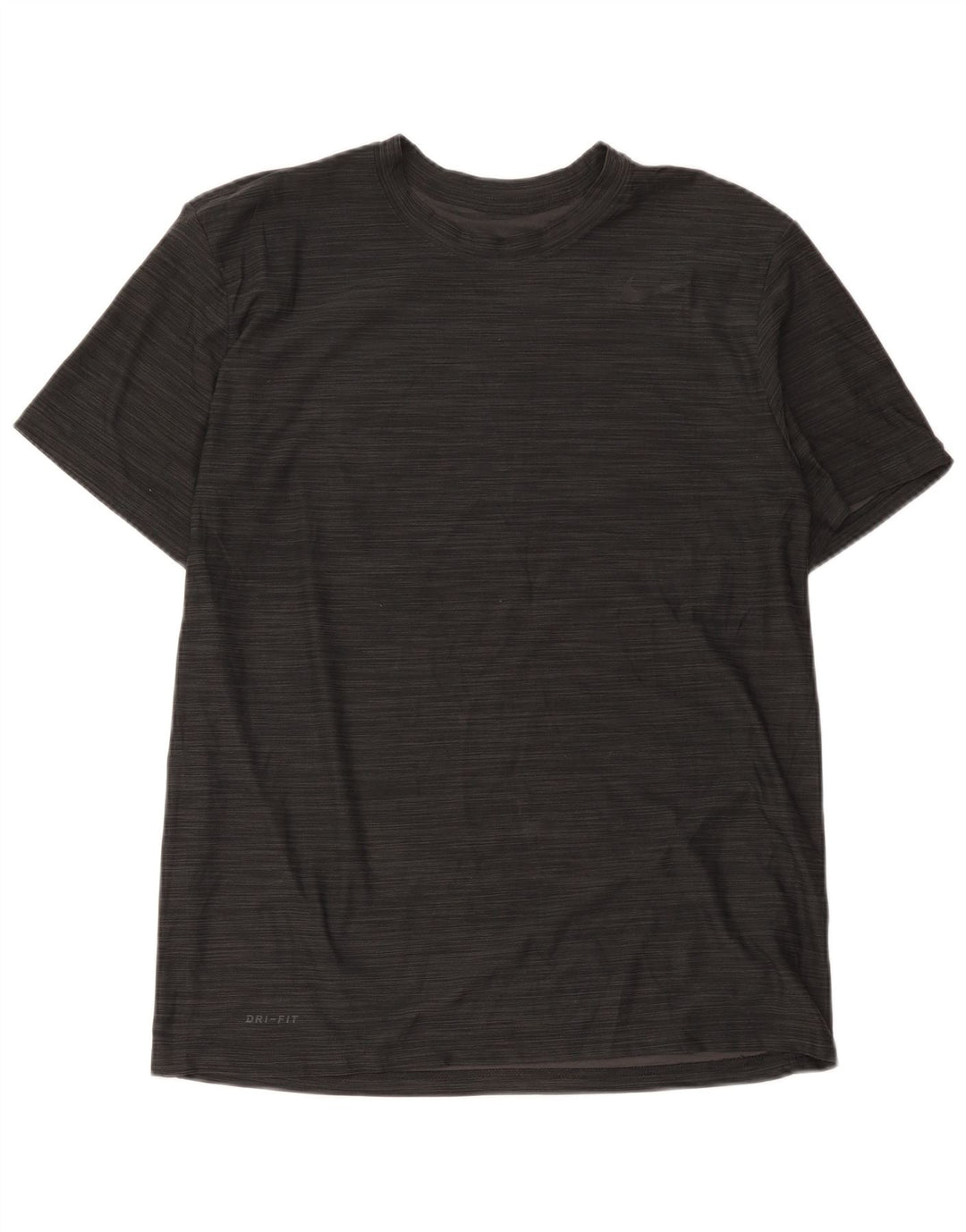 Nike Hommes Dri Fit T-Shirt Haut Large Noir Rayé Polyester
