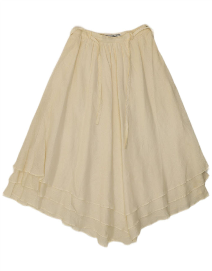 Giorgio Grati Jupe Asymétrique Femme IT 42 Medium W24 Blanc Cassé
