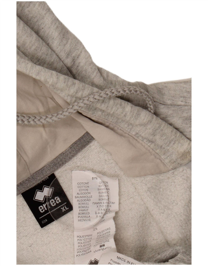 ERREA Pull à capuche zippé pour femme XL Gris Coton