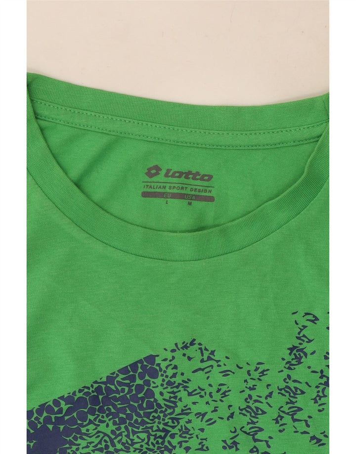 Lotto T-Shirt Graphique Homme Vert Moyen
