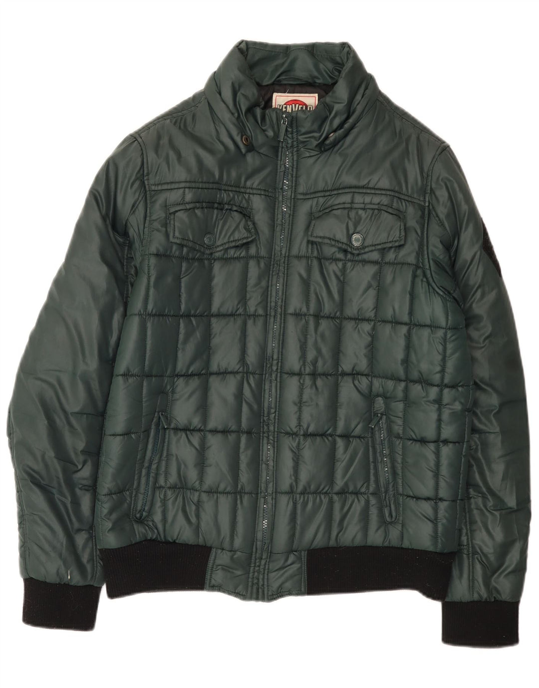 Kenvelo Veste matelassée pour homme UK 40 Large Vert Polyester