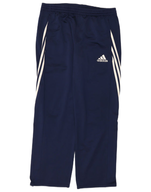 Adidas Pantalon de survêtement pour femme UK 14 Large Bleu Marine Polyester