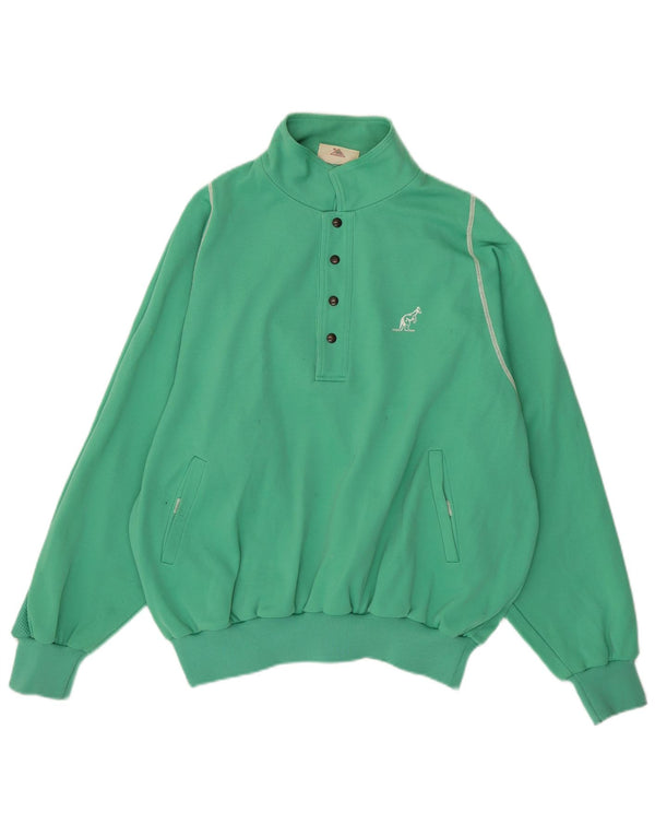 AUSTRALIAN L'ALPINA Sweat-shirt à col polo pour homme IT 54 XL Vert Coton