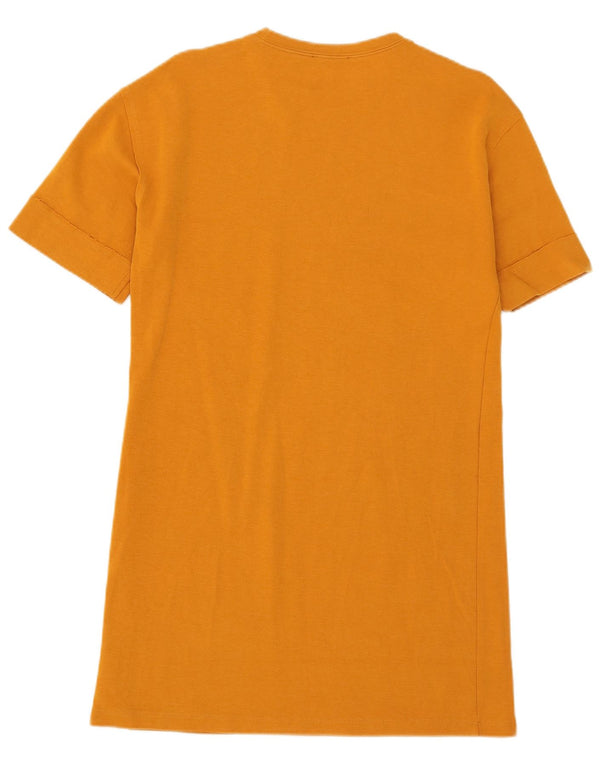 Zara Robe T-Shirt Femme UK 10 Petit Orange