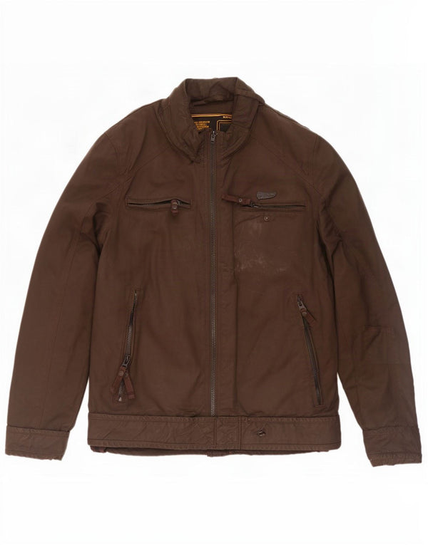 Superdry Veste bomber en coton ciré pour homme UK 40 Large Kaki