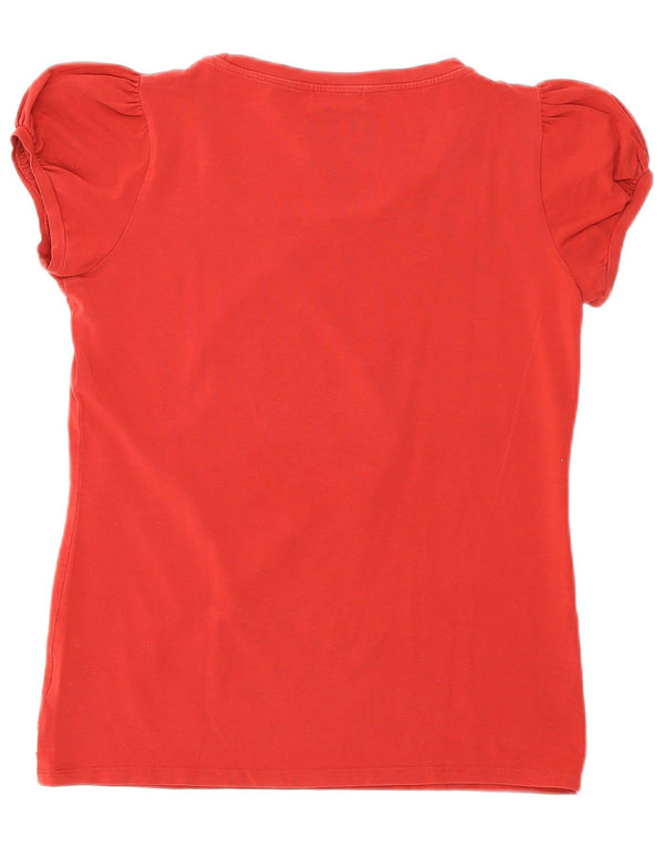Cerruti 1881 T-shirt graphique pour femme UK 12 Rouge moyen